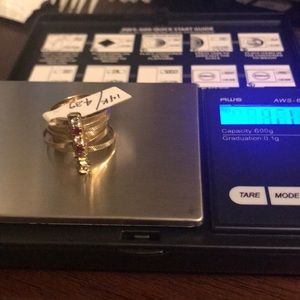 14k Gold  7 rings in One Semanario Ring